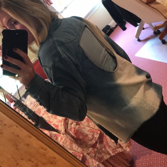 Denim button up jacket- LF - Picture 5 of 5